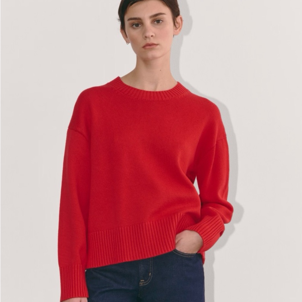 Everlane Boxy Cotton Sweater | Poppy